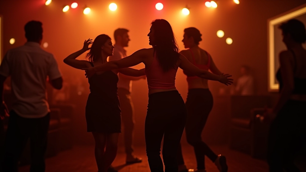 Bachata dancers in intimate setting at Wexford venue