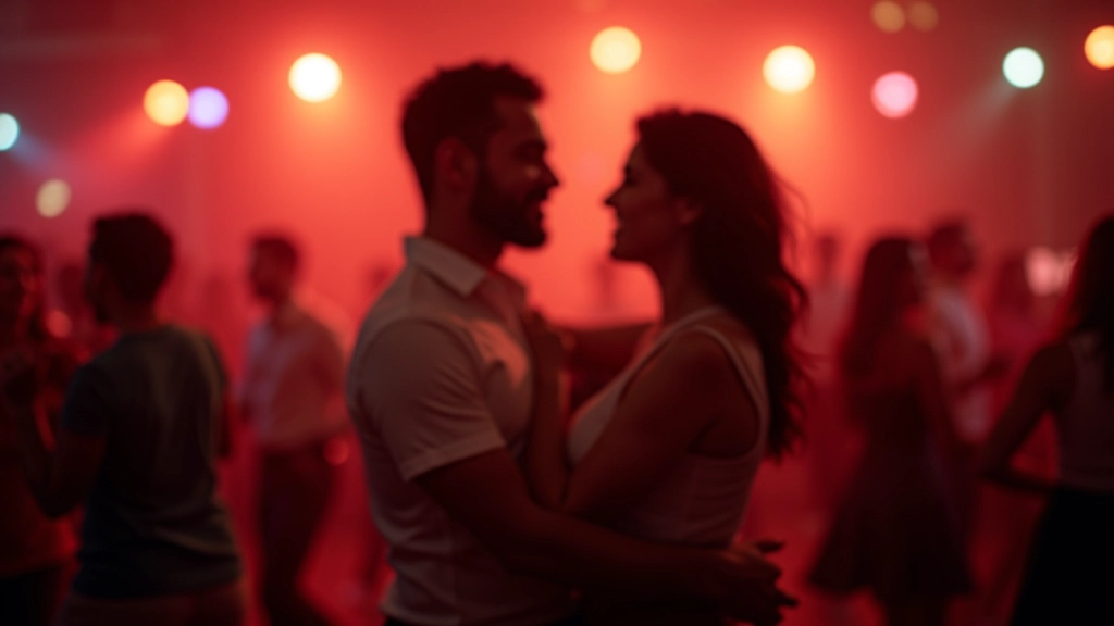 Couples dancing at a Dublin salsa social event