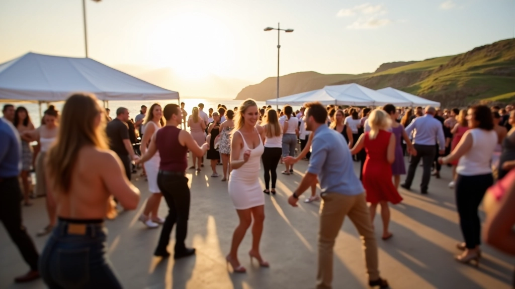 Outdoor dance festival along Wild Atlantic Way coastal setting