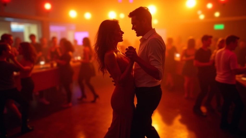Live salsa dancing event in Dublin showing community and energy